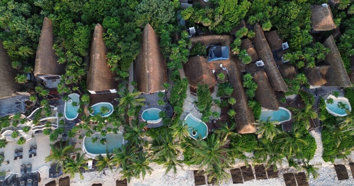 Drone,Photo,Beach,Private,Hotel,Tulum